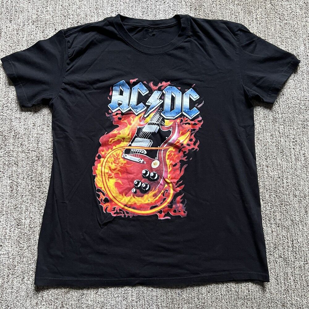 AC/DC Speed Shop Highway To Hell Mens Black Vintage Classic T-Shirt XL
